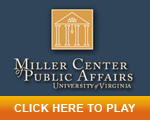 Eric and Thom at the University of Virginia's Miller Center